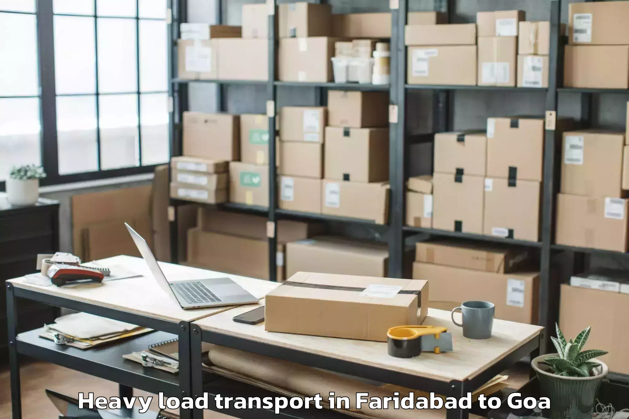 Easy Faridabad to Cuncolim Heavy Load Transport Booking